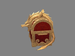 chinese dragon treasure box c - treasure chest Model 3D
