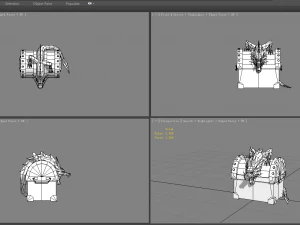 chinese dragon treasure box c - treasure chest 3D Model