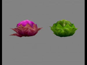 cartoon cauliflower -vegetables 3D Model