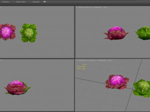 cartoon cauliflower -vegetables Modelo 3D
