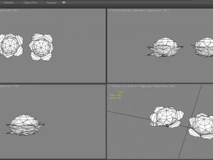 cartoon cauliflower -vegetables 3D Model