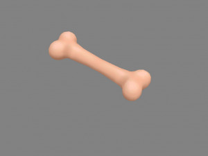 cartoon puppy bone toy 3D 모델
