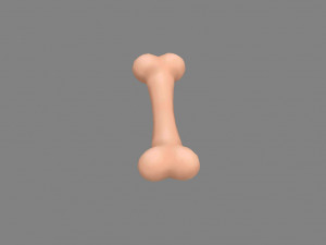 cartoon puppy bone toy 3D Model