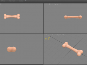 cartoon puppy bone toy 3D Model