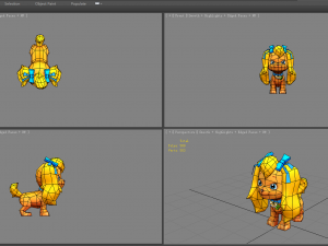 cartoon puppy - yellow female dog - pet dog Modèle 3D