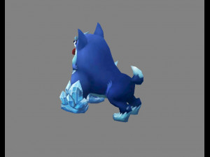cartoon husky - ice dog 3D 模型