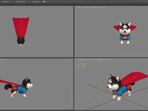 cartoon puppy - super dog Modelo 3D