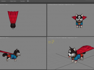 cartoon puppy - super dog Modelo 3D