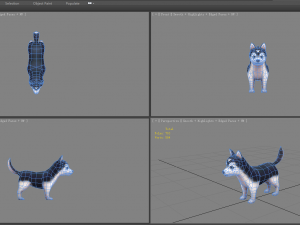 cartoon puppy - alaska - baby dog 3D-Modell