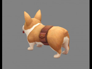 cartoon puppy - corgi - baby dog 3Dモデル