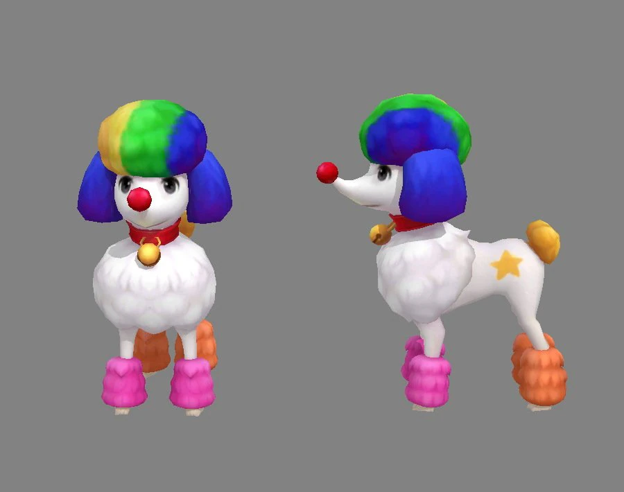 cartoon puppy - poodle - baby dog 3D Model .c4d .max .obj .3ds .fbx .stl .blend 