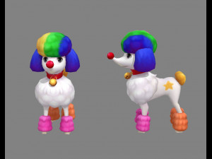 cartoon puppy - poodle - baby dog 3Dモデル