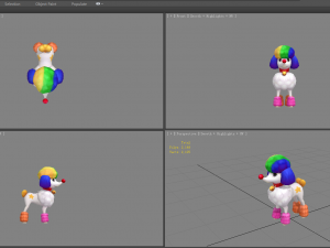 cartoon puppy - poodle - baby dog 3D Model