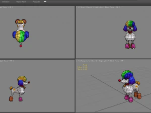 cartoon puppy - poodle - baby dog 3D Model