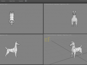 cartoon police dog - hunting dog 3D Model