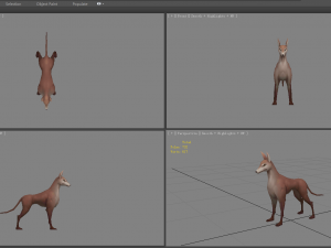 cartoon doberman - hound - police dog 3D Модель