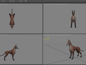 cartoon doberman - hound - police dog 3D Модель