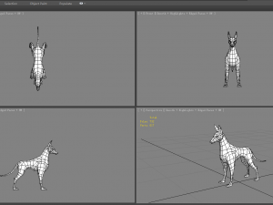 cartoon doberman - hound - police dog 3D Модель