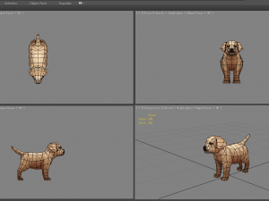 cartoon puppy - brown dog 3D Модель