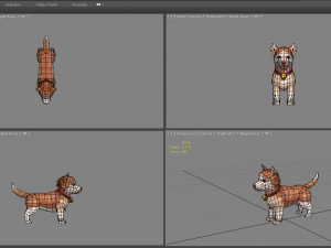 cartoon husky puppy - brown dog 3D-Modell