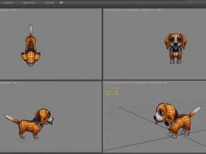 cartoon beagle puppy - yellow dog Modelo 3D