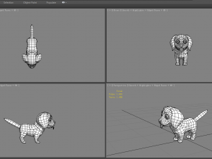 cartoon beagle puppy - yellow dog Modelo 3D