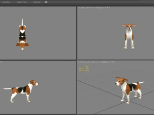 cartoon beagle - dog 3D Model
