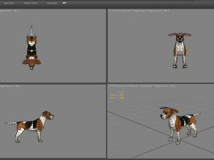 cartoon beagle - dog 3D Model