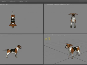 cartoon beagle - dog 3D Model