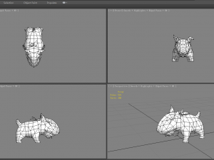 cartoon bull terrier - puppy dog 3D Model