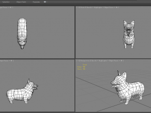 cartoon corgi - yellow puppy dog Modelo 3D