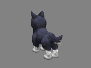 cartoon husky - puppy dog 3D Модель