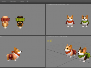 cartoon corgis - puppy dogs 3D Model