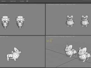 cartoon corgis - puppy dogs 3D Model
