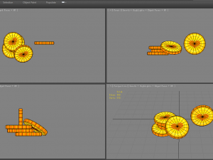 cartoon love gold coin Modelo 3D