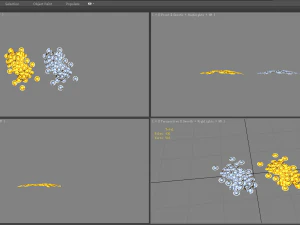 cartoon gold and silver coins 3D Model