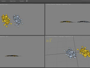 cartoon gold and silver coins 3D Model