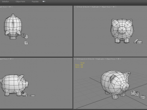 cartoon piggy bank Modelo 3D