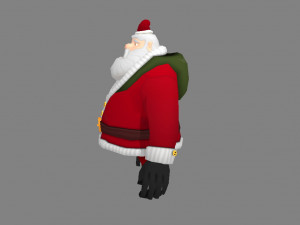 cartoon santa claus 3D Model