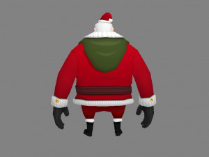cartoon santa claus 3D Model