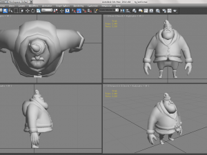 cartoon santa claus 3D Model