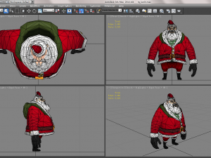 cartoon santa claus 3D Model