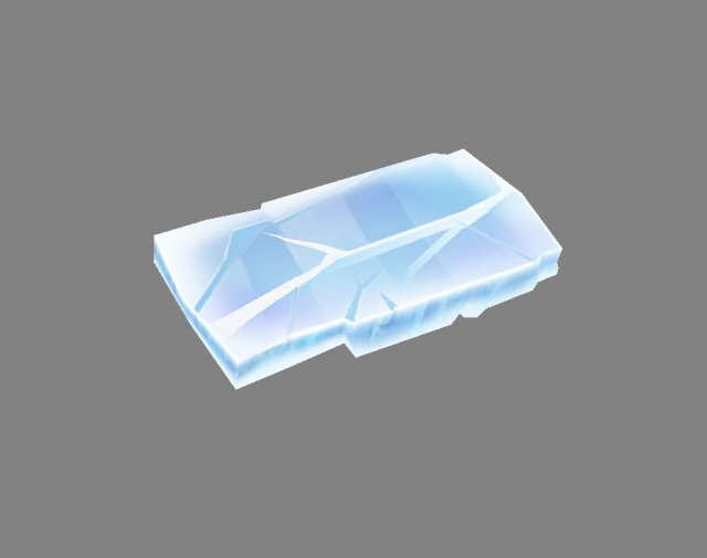 cartoon ice cube 3D Модель .c4d .max .obj .3ds .fbx .stl .blend 