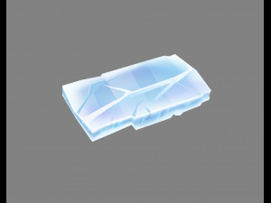 cartoon ice cube 3D Модель