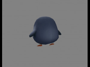 cartoon baby penguin - male - lovely 3D Model