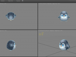 cartoon baby penguin - male - lovely 3D Model