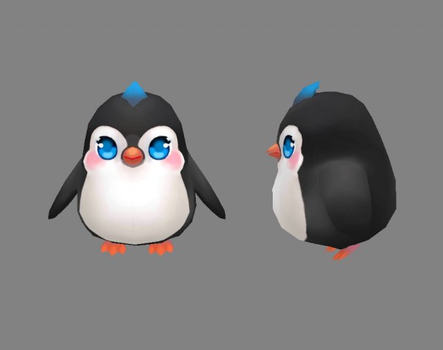cute cartoon baby penguins