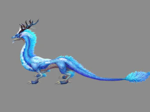 ice dragon - chinese dragon 3D Model