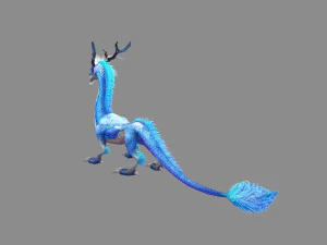 ice dragon - chinese dragon 3D Model
