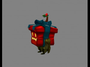cartoon gift box monster 3D Model